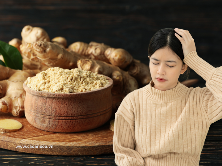 Gừng có cơ chế giảm đau tương tự thuốc Tây